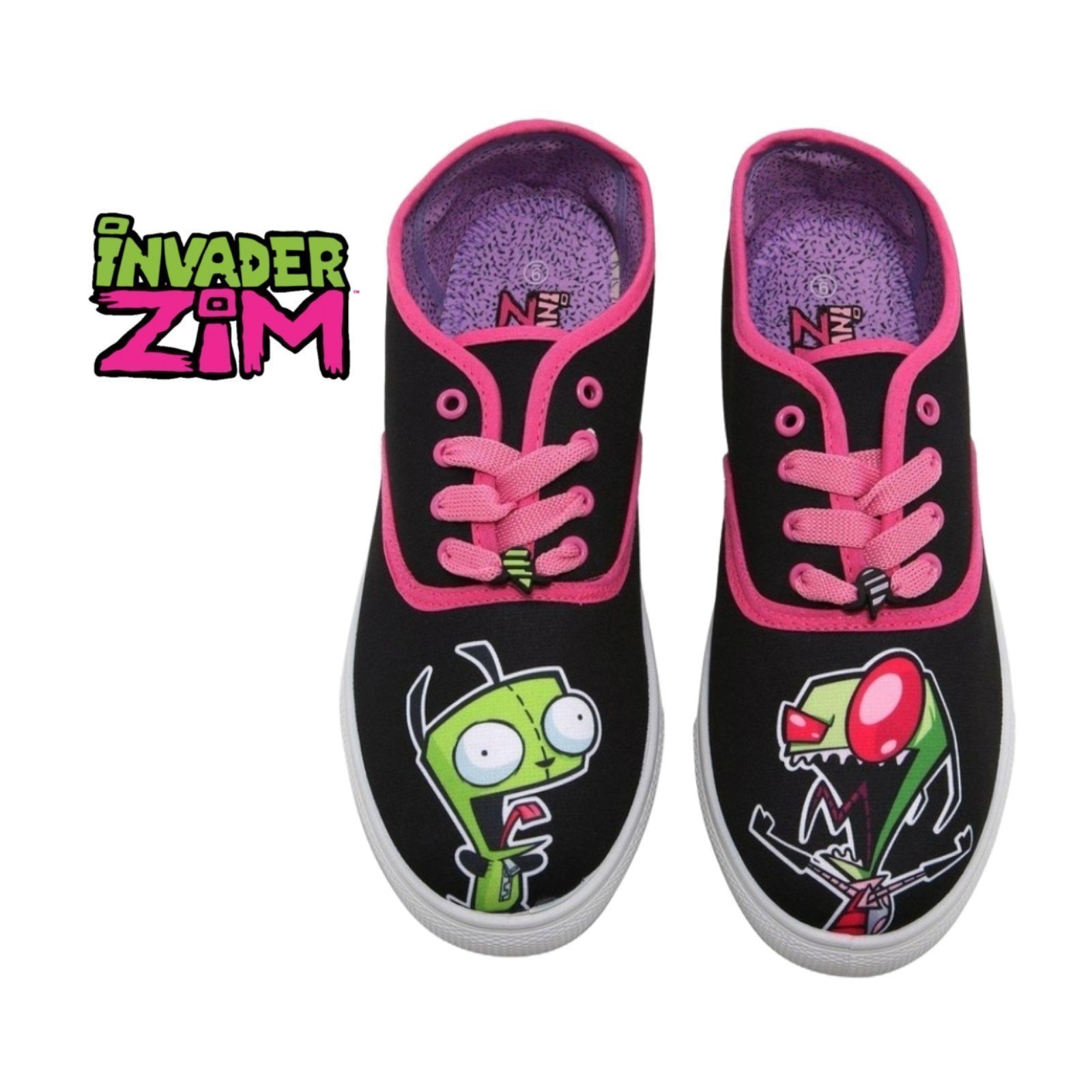 **NEW** Viacom Invader Zim & GIR Bestie Lace-Up Canvas Sneakers Womens