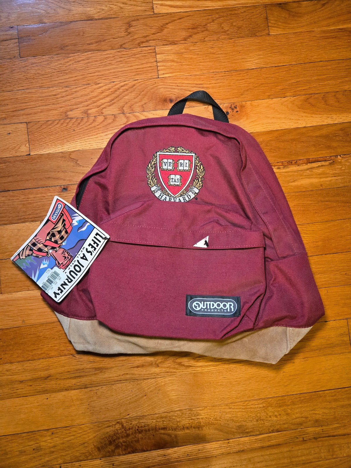 Harvard University Crimson Outdoor School Backpack Made in USA With Tags