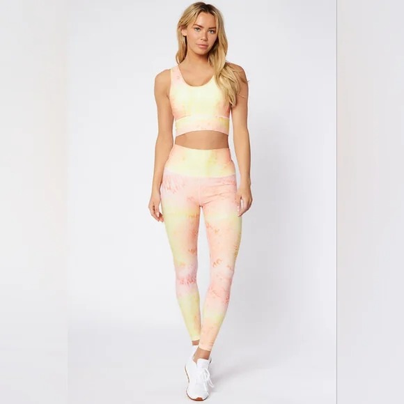 Scorpio Sol - Vinyasa High Waist Legging | Sunset Splash Tie Dye | Size Medium