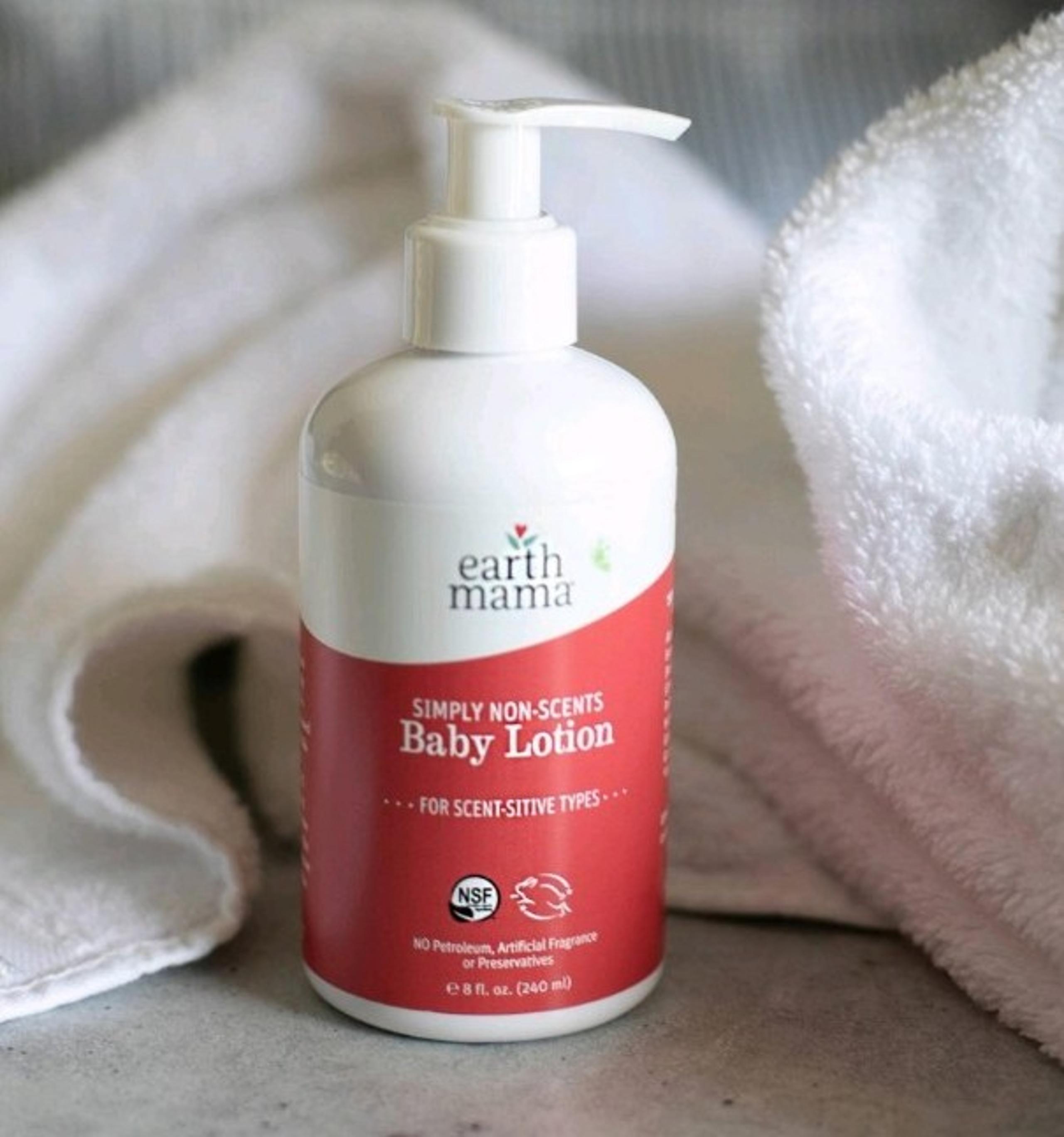 New Earth Mama Organic Unscented Body Lotion for Babies and All Ages