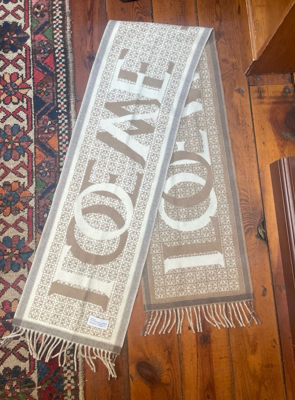 Loewe LOVE cashmere wool scarf