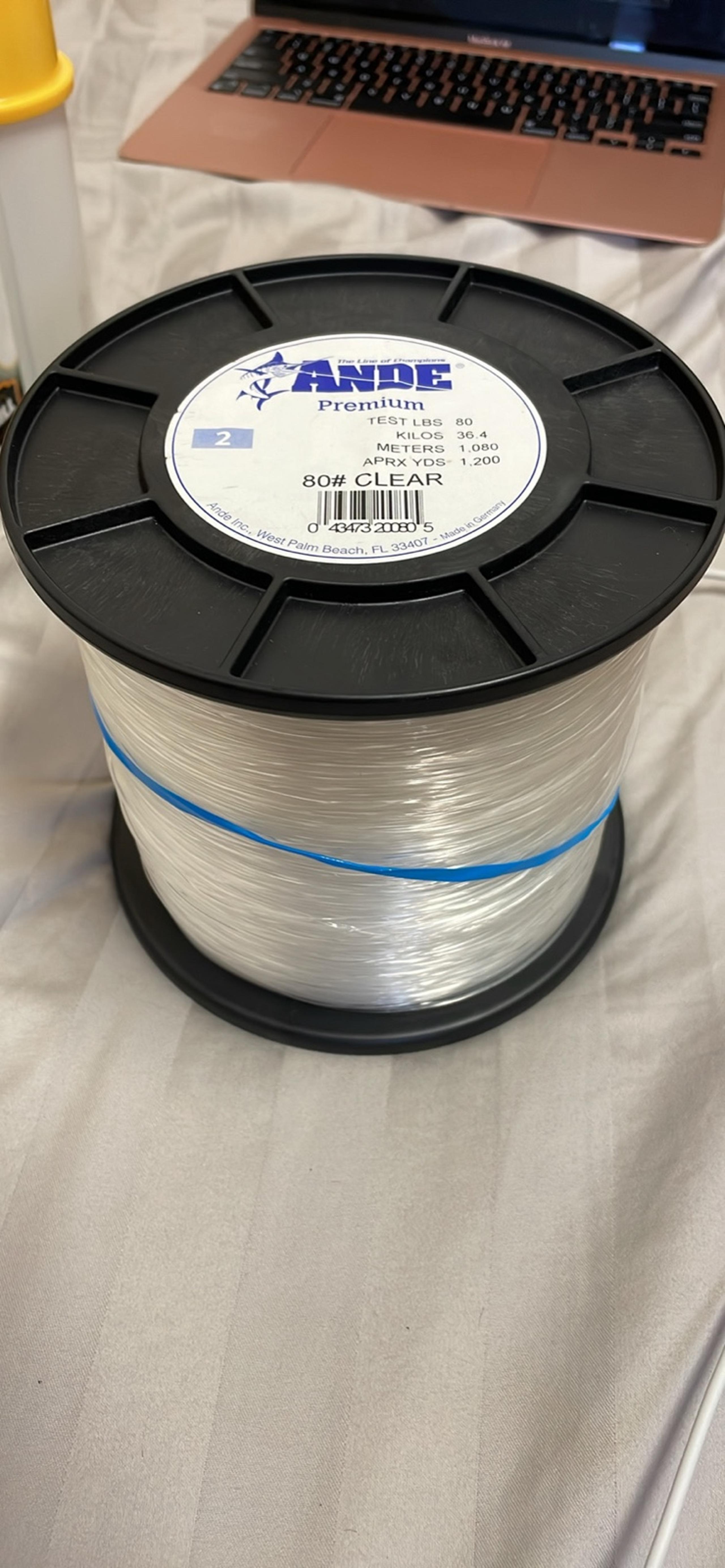 Brand new 80lb spool of Ande Monofilament - Shimano Fishing