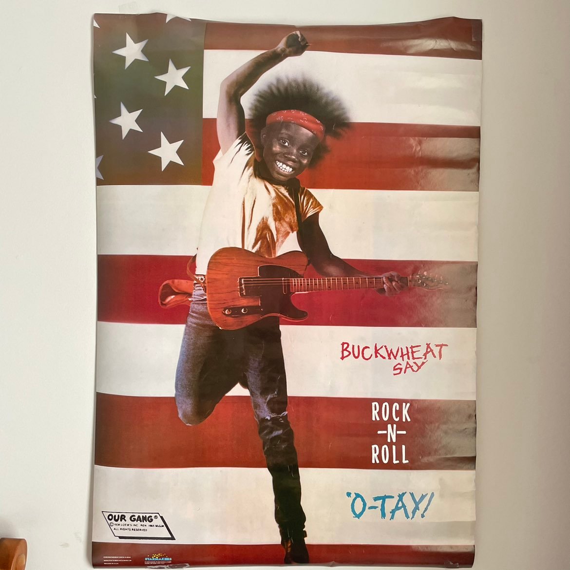 Original Vintage Poster Bruce Springsteen Buckwheat Comedy Satire Rock promo