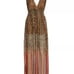 Ramy Brook Alvina Leopard Chiffon Plunge Maxi Dress