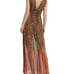 Ramy Brook Alvina Leopard Chiffon Plunge Maxi Dress