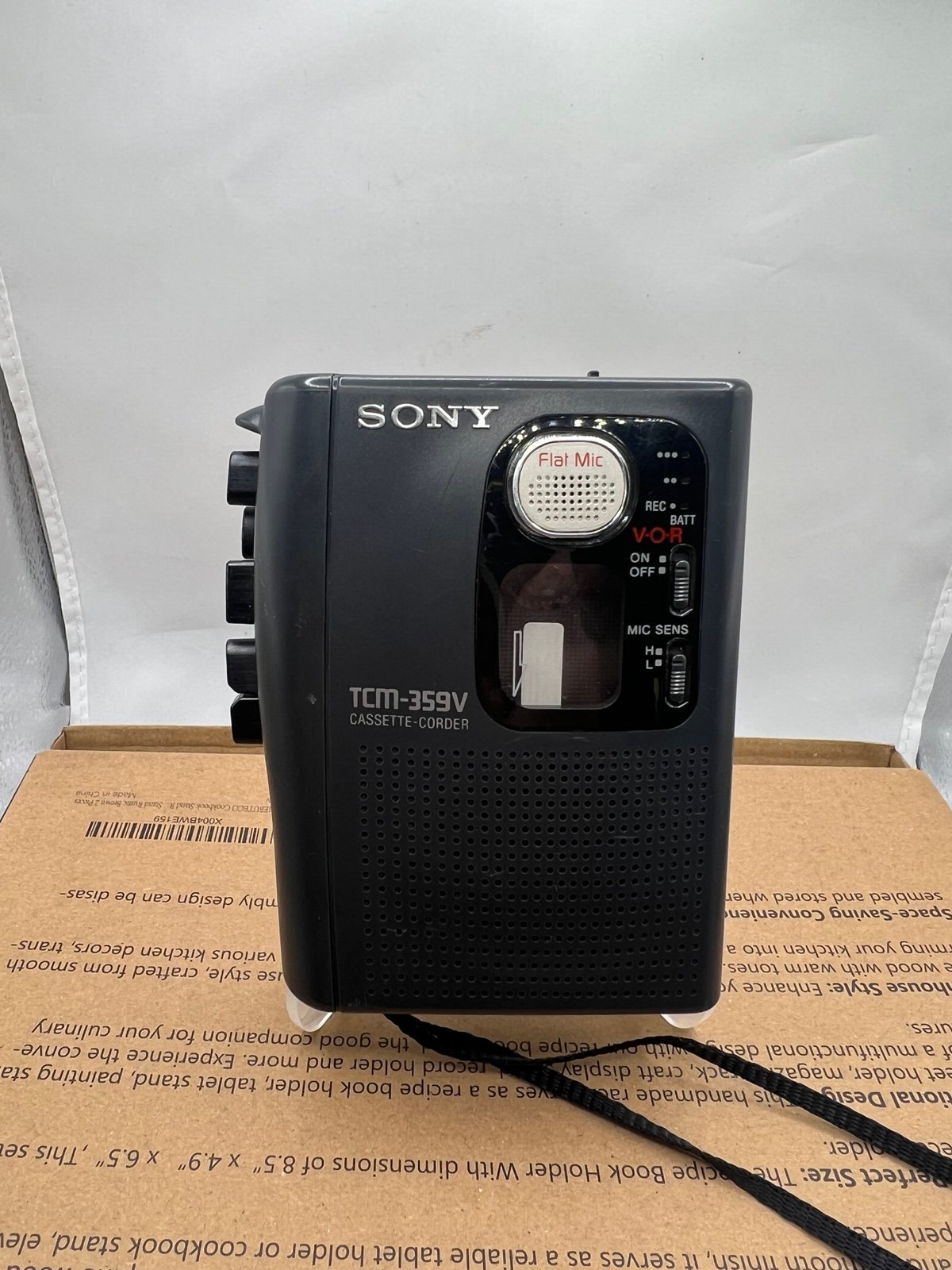 Sony TCM-359V Portable Cassette Player And Corder Voice Operated Recorder Tested