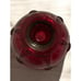 Anchor Hocking Pair Oyster & Pearl Ruby Red Depression Glass Candle Stick Holder