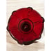 Anchor Hocking Pair Oyster & Pearl Ruby Red Depression Glass Candle Stick Holder
