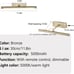Picture Lights Battery Operated with Remote, Rechargeable (Golden, 12‘’)