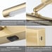 Picture Lights Battery Operated with Remote, Rechargeable (Golden, 12‘’)