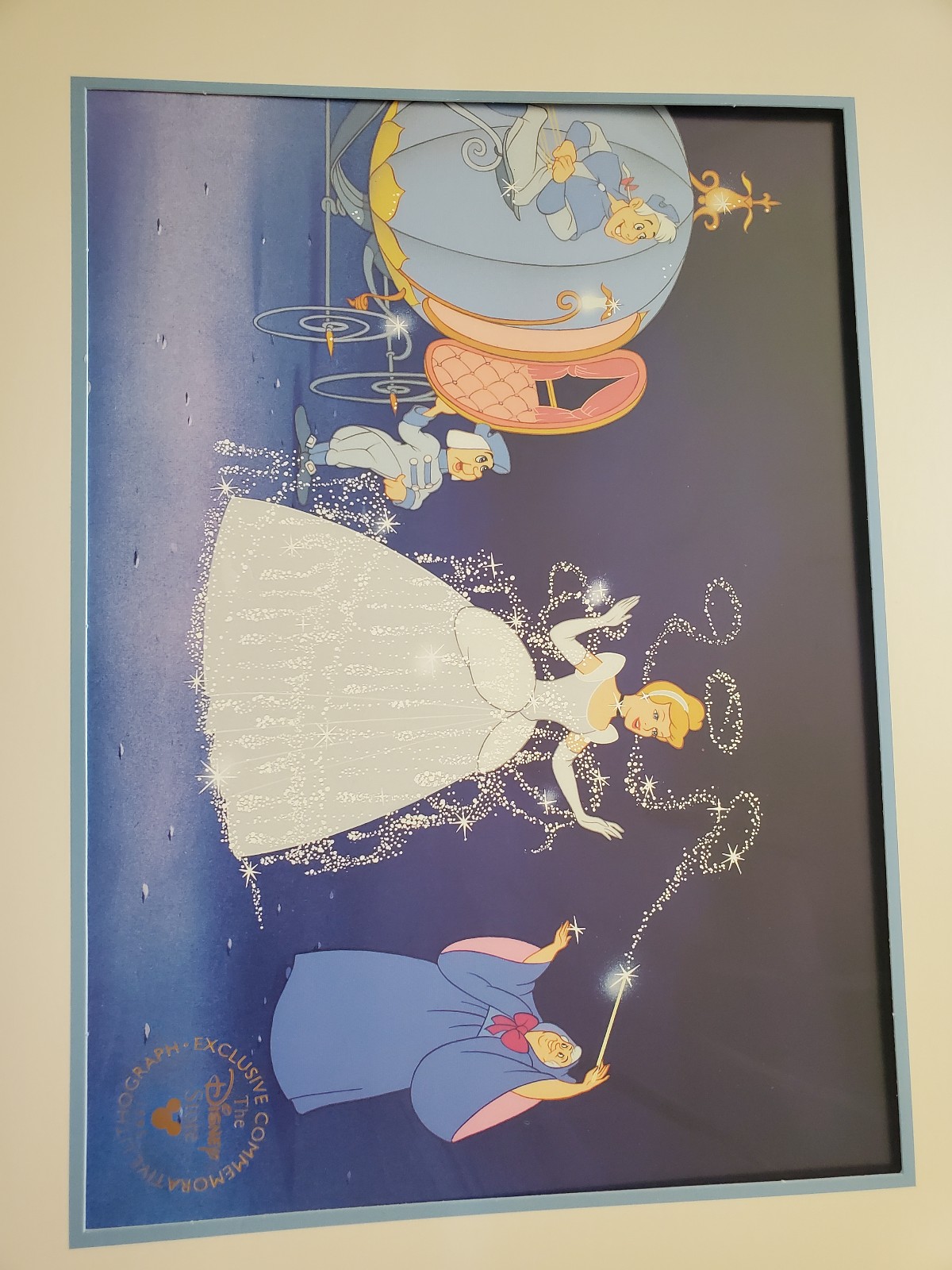 A Disney lithograph of Cinderella