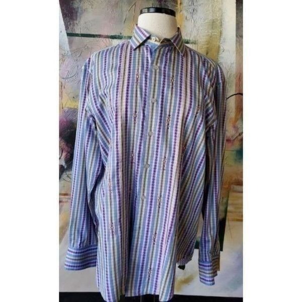 Robert Graham Mens Large Shirt