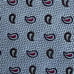 ETON Men's Necktie Designer Paisley Blue Brown Red