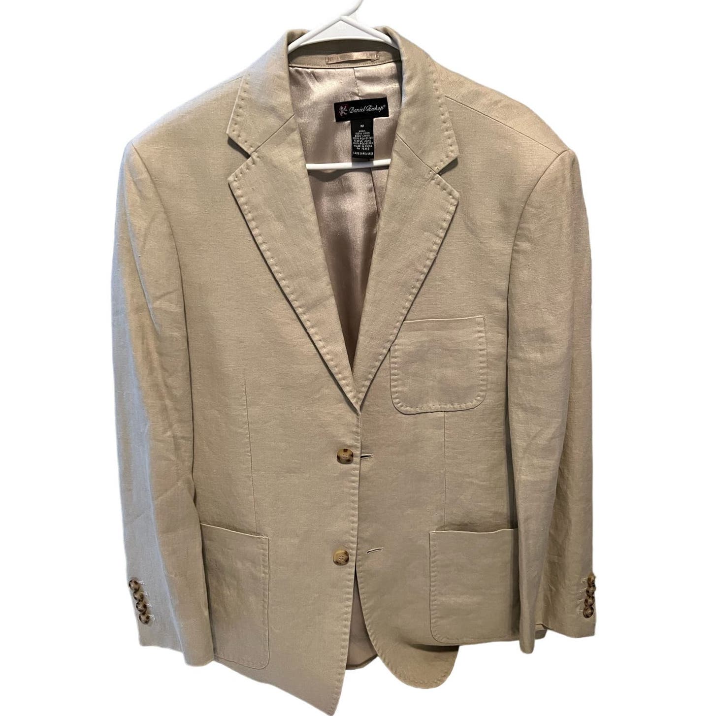 Daniel Bishop Linen Two Button Blazer / Sports Coat, Size M