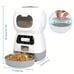Eif Automatic Pet Feeder, 3.5 Liter Automatic Pet Feeder, Smart Food Dispenser