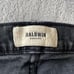 Baldwin Kansas City Jeans 32 Grey Selvedge Henley Rango Slim Straight Button Fly