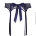 3 PC Dream Angels Bejeweled garter, cheekini panty & shine strap push up bra