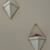 2 geometric wall planters