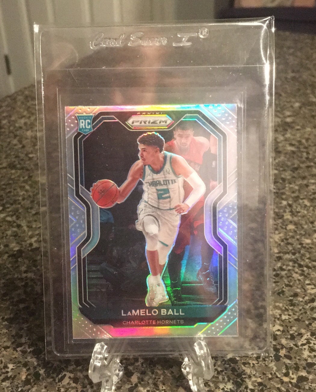 2020-21 Lamelo Ball Panini Prizm SILVER PRIZM HOLO ROOKIE CARD!
