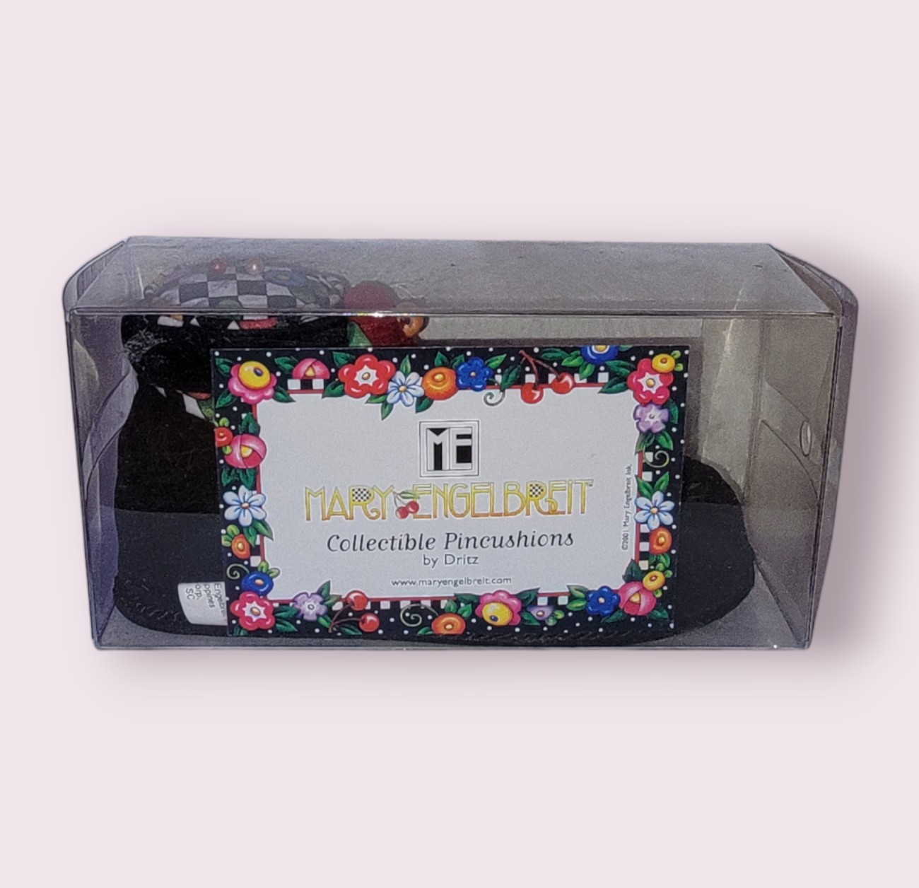 NEW Vintage Rare HTF Mary Engelbreit SHOE Pincushion Dritz NIB