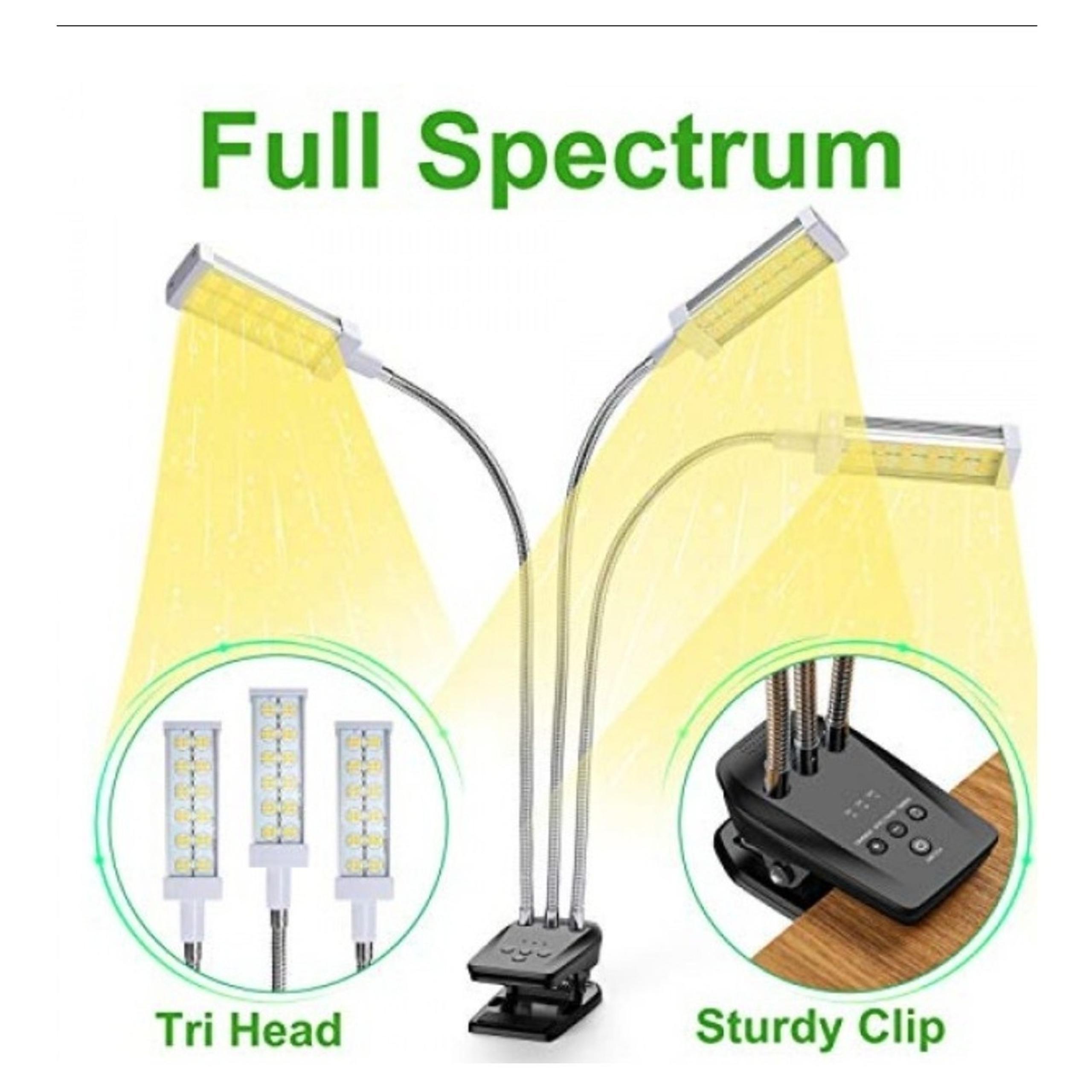 Grow Light for Indoor Plants, Full Spectrum Grow Lamp with Timer By VOGEK
