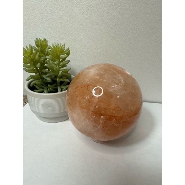 Red Fire Quartz Sphere
