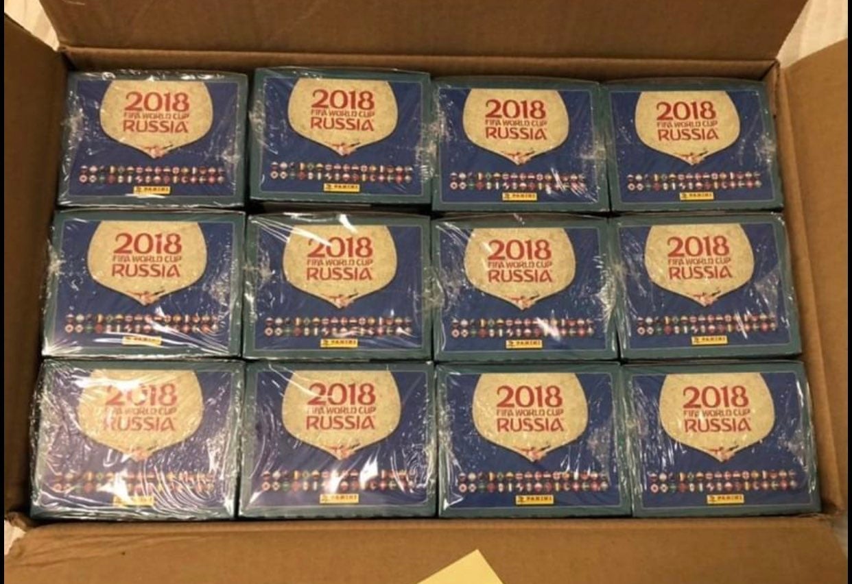2018 panini world cup sticker pink back