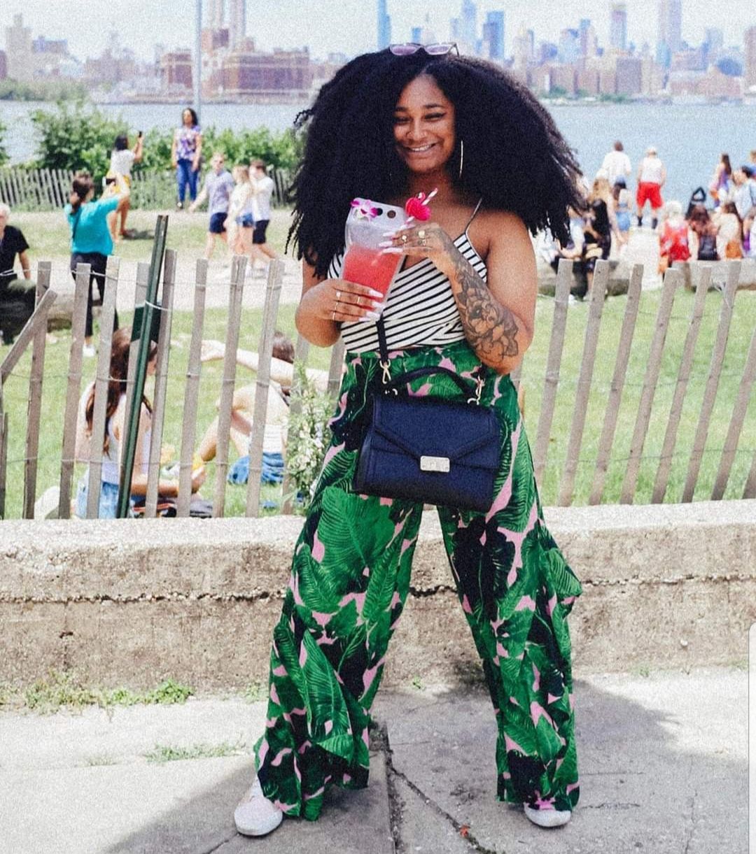 Boohoo Print Wide Leg Pants