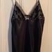 Linea Donatella Black 2 pc Lace Negligee NWT- S