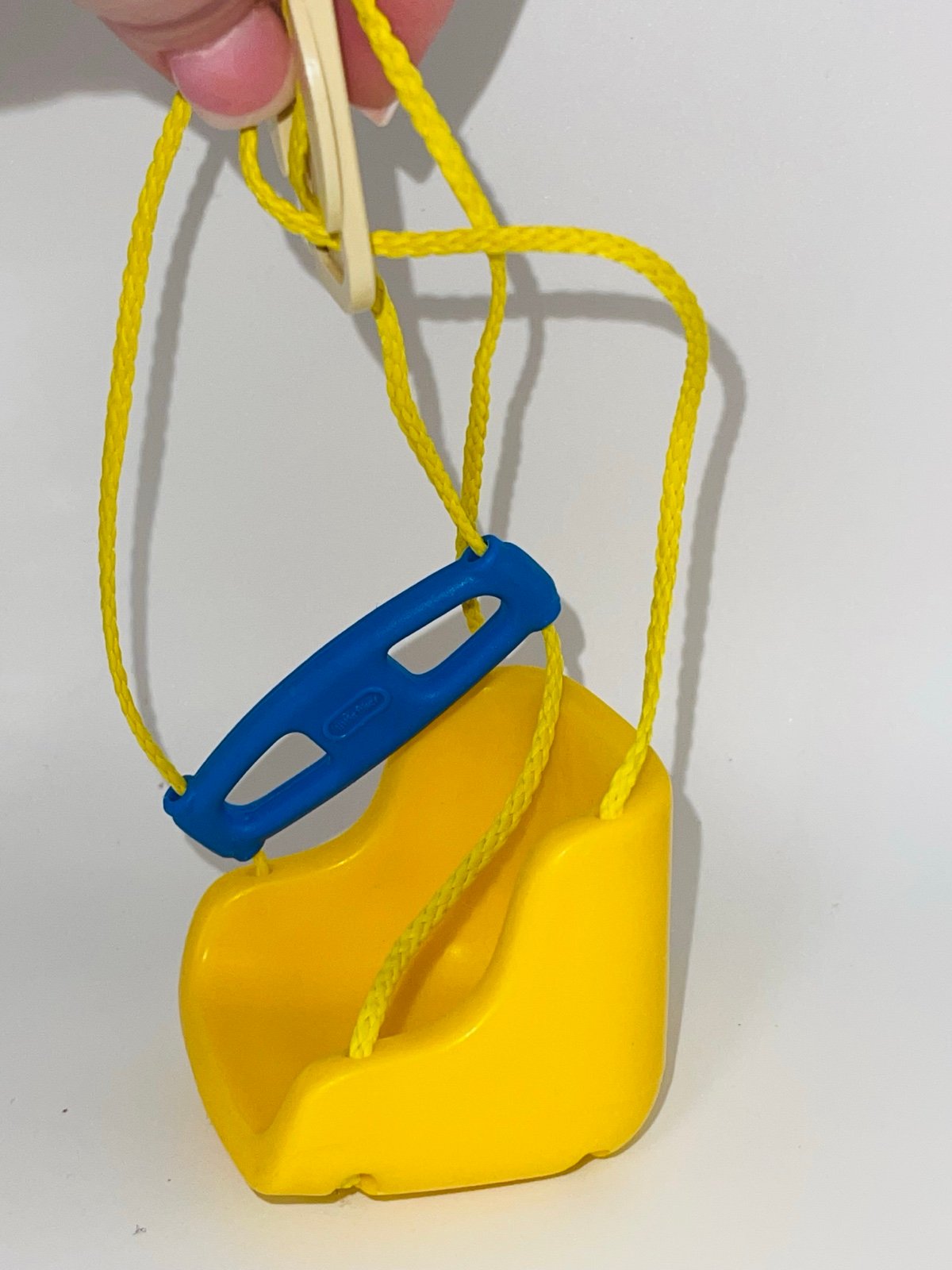 Little Tikes Dollhouse Yellow & Blue Baby Swing Vintage blue purple cott 90s Toy