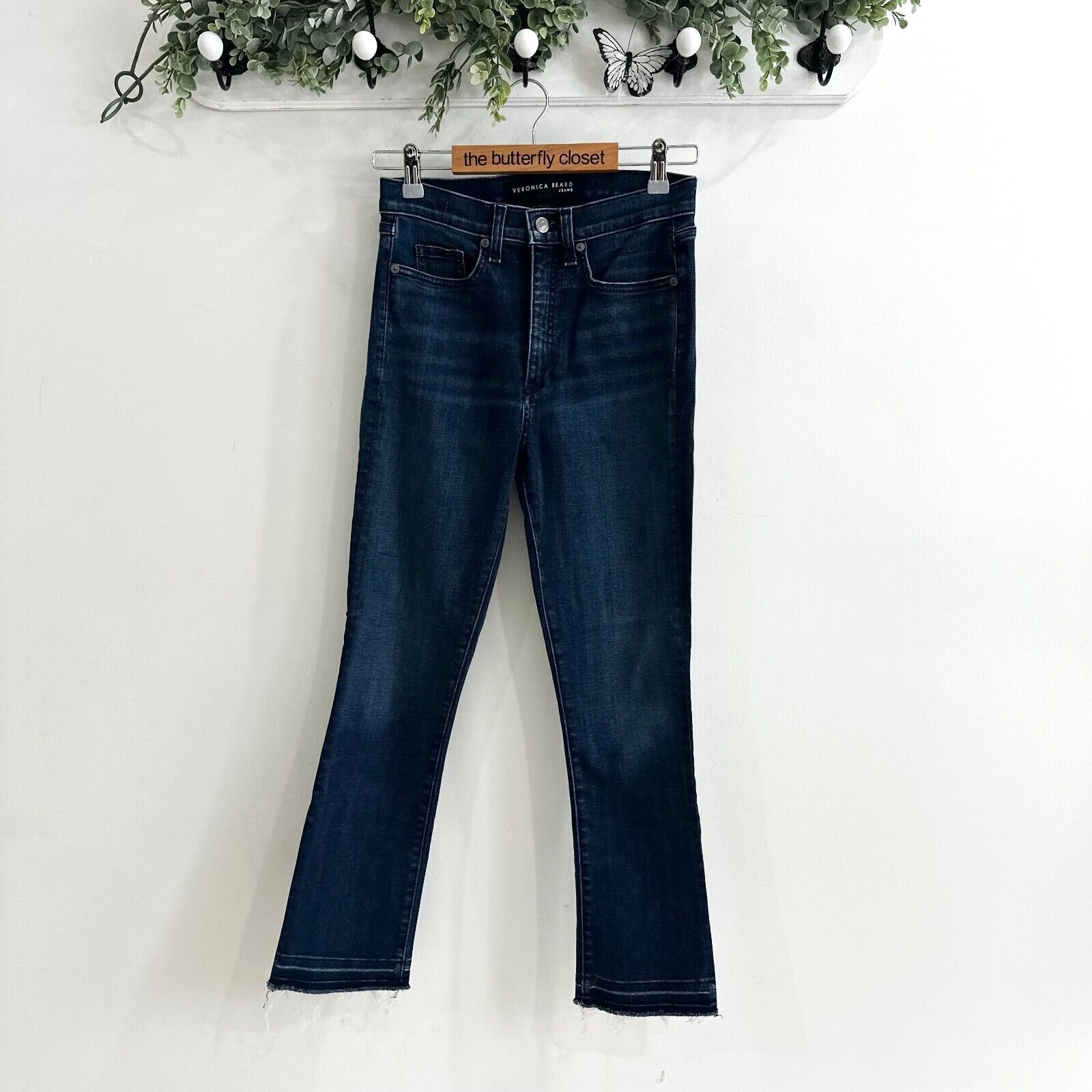 Veronica Beard Carly 11 Kick Flare Jean Size 26