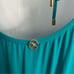 Vix Paula Hermanny Solid Teal One Piece Swimsuit Size M