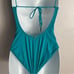 Vix Paula Hermanny Solid Teal One Piece Swimsuit Size M