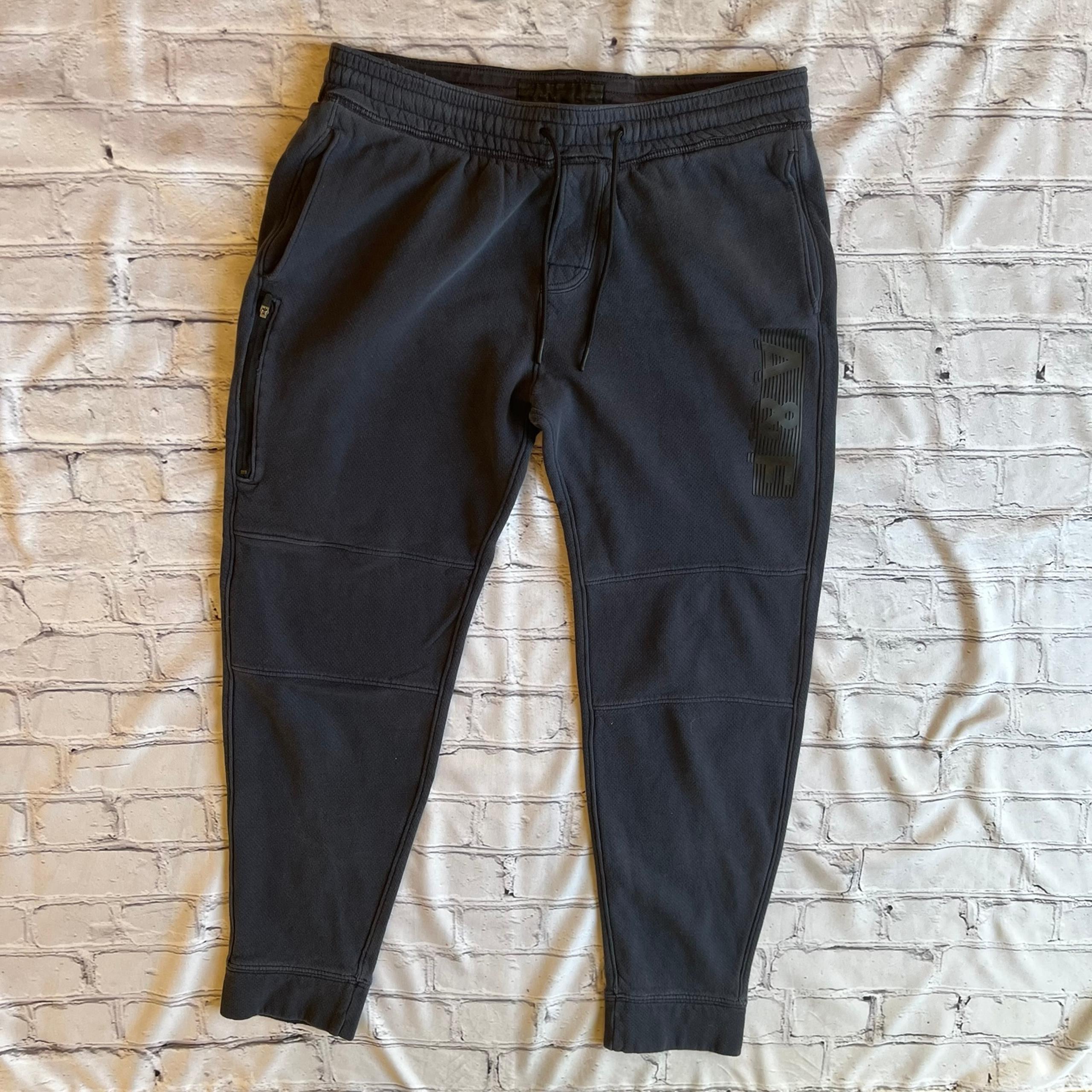 Abercrombie And Fitch Mens Sweatpants Drawstring Pull On Y2K Zip Pockets Logo