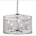NWT Golden Lighting London 5-Light Pendant No Cage In Chrome
