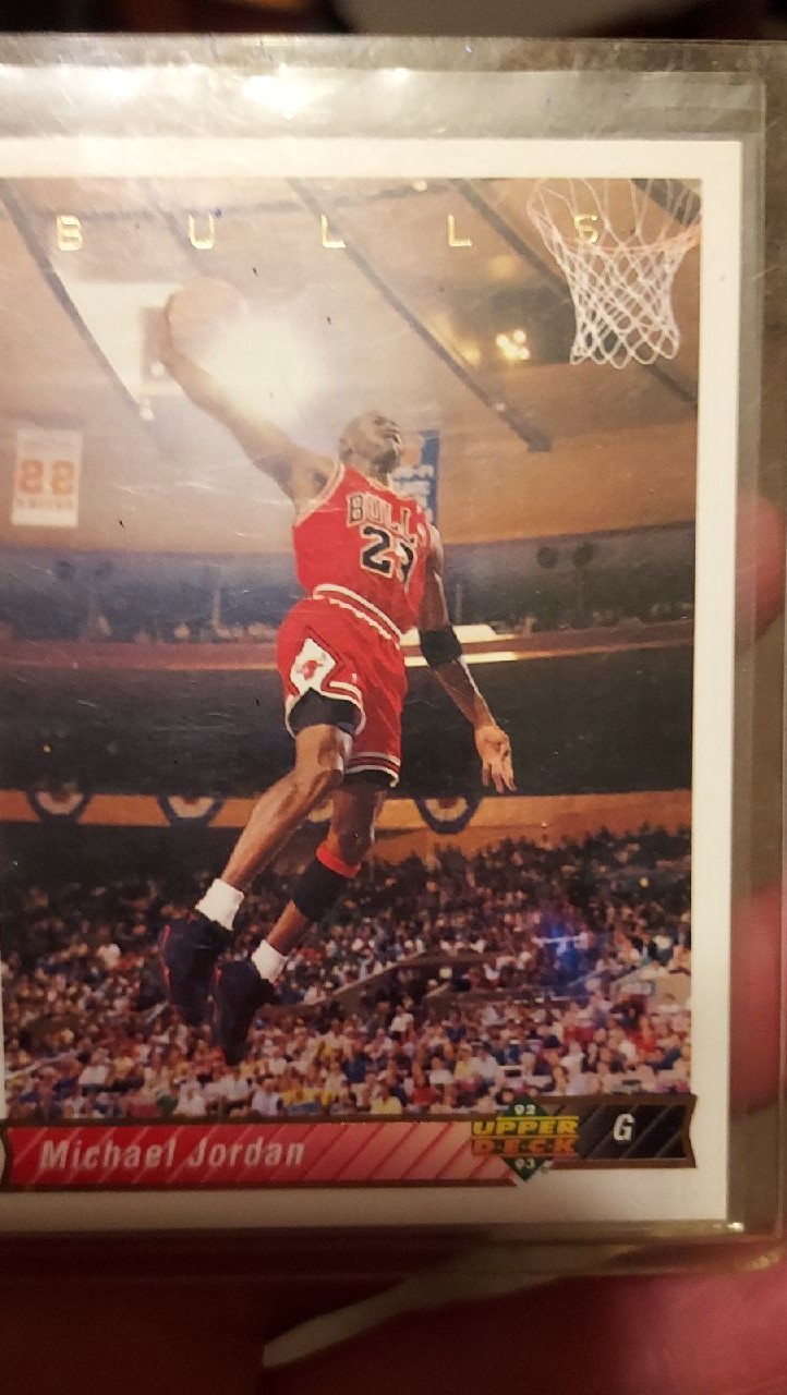 1992 93 michael jordan mint condition topps top shelf card