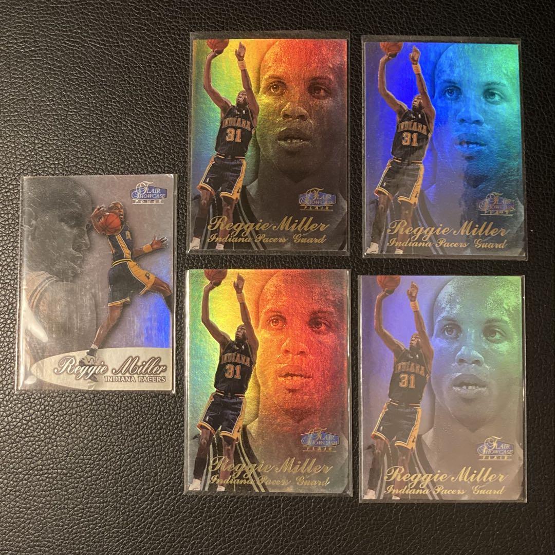 Reggie Miller, 2 types, set of 5 cards.