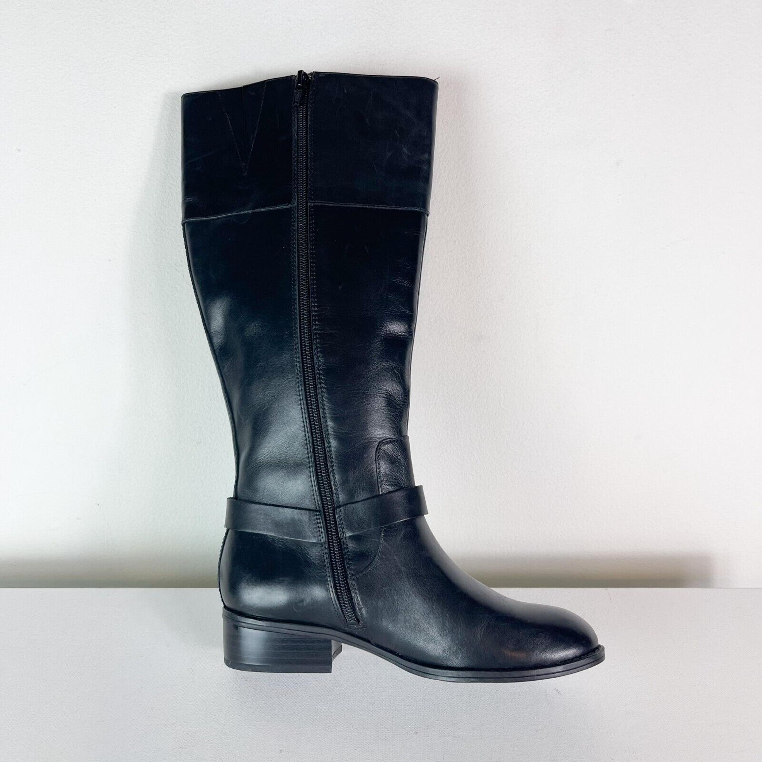 Lauren Ralph Lauren NWOB Women's Black Mesa Knee High Riding Boots Size 5B