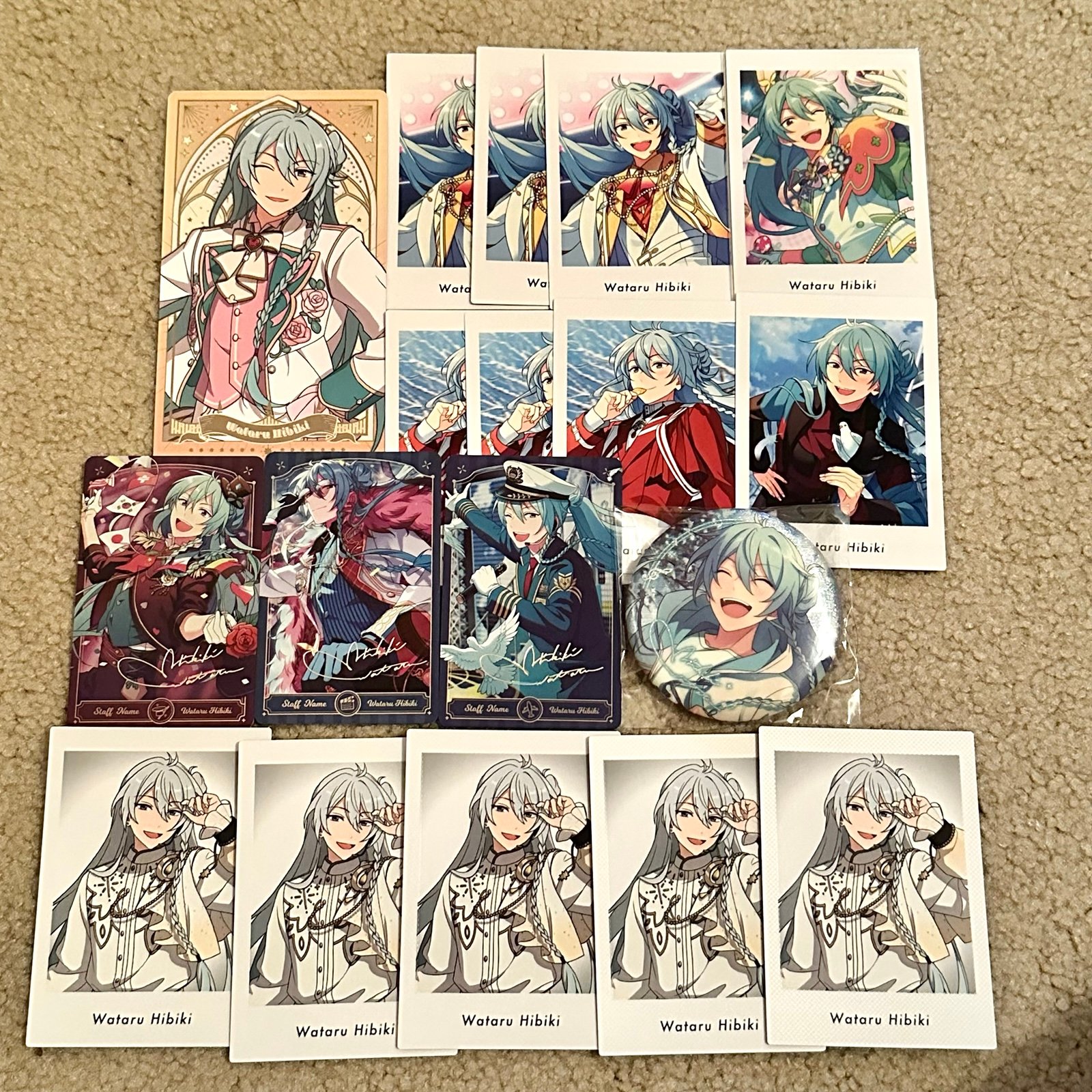 Wataru Hibiki ensemble stars enstars anime merch pasha badge lot