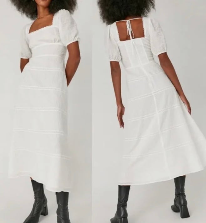 Reformation Zooey organic cotton dress size 2