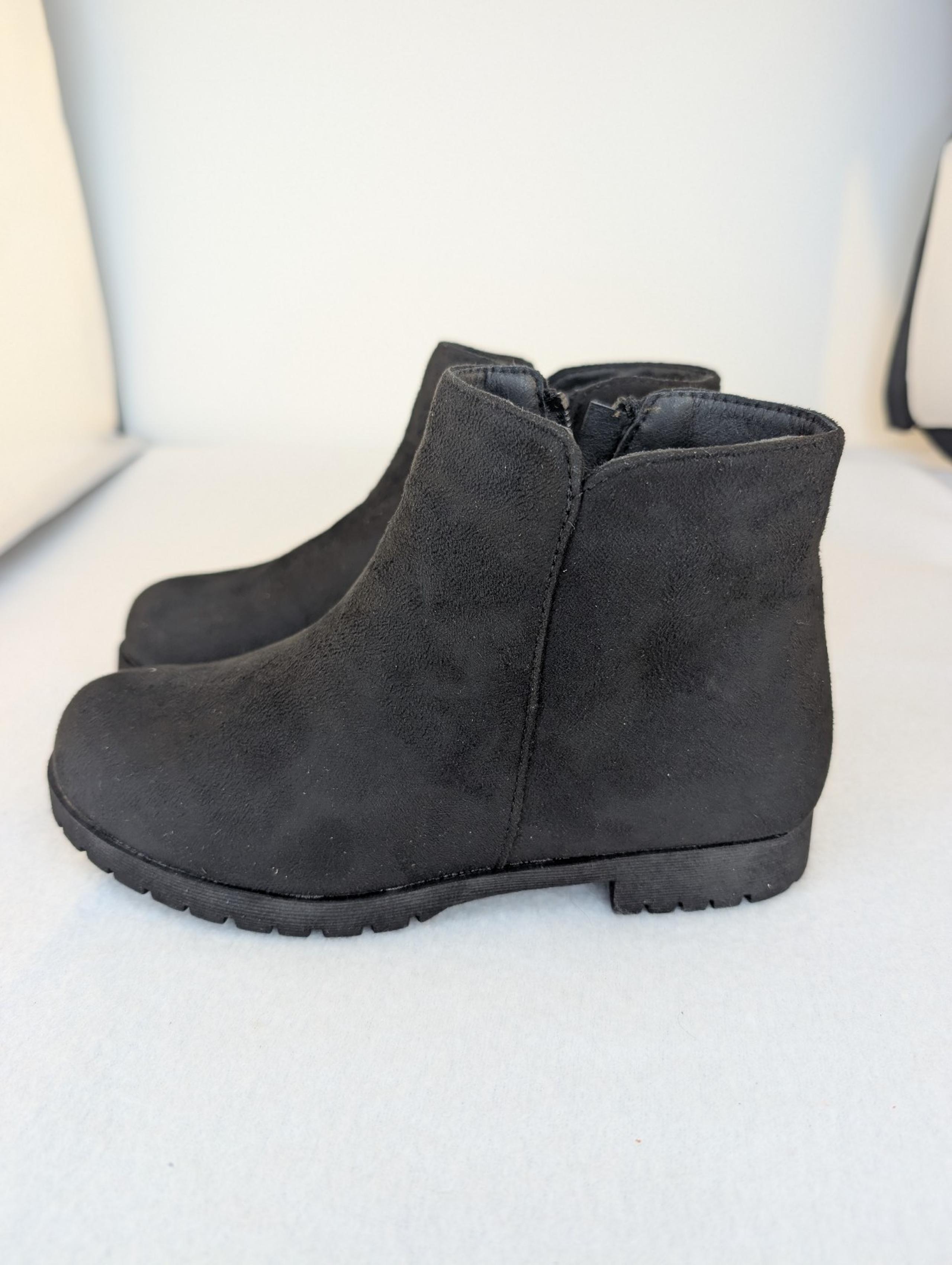 Fabkids Tulip Side Bootie Girls Boots Black Size 13