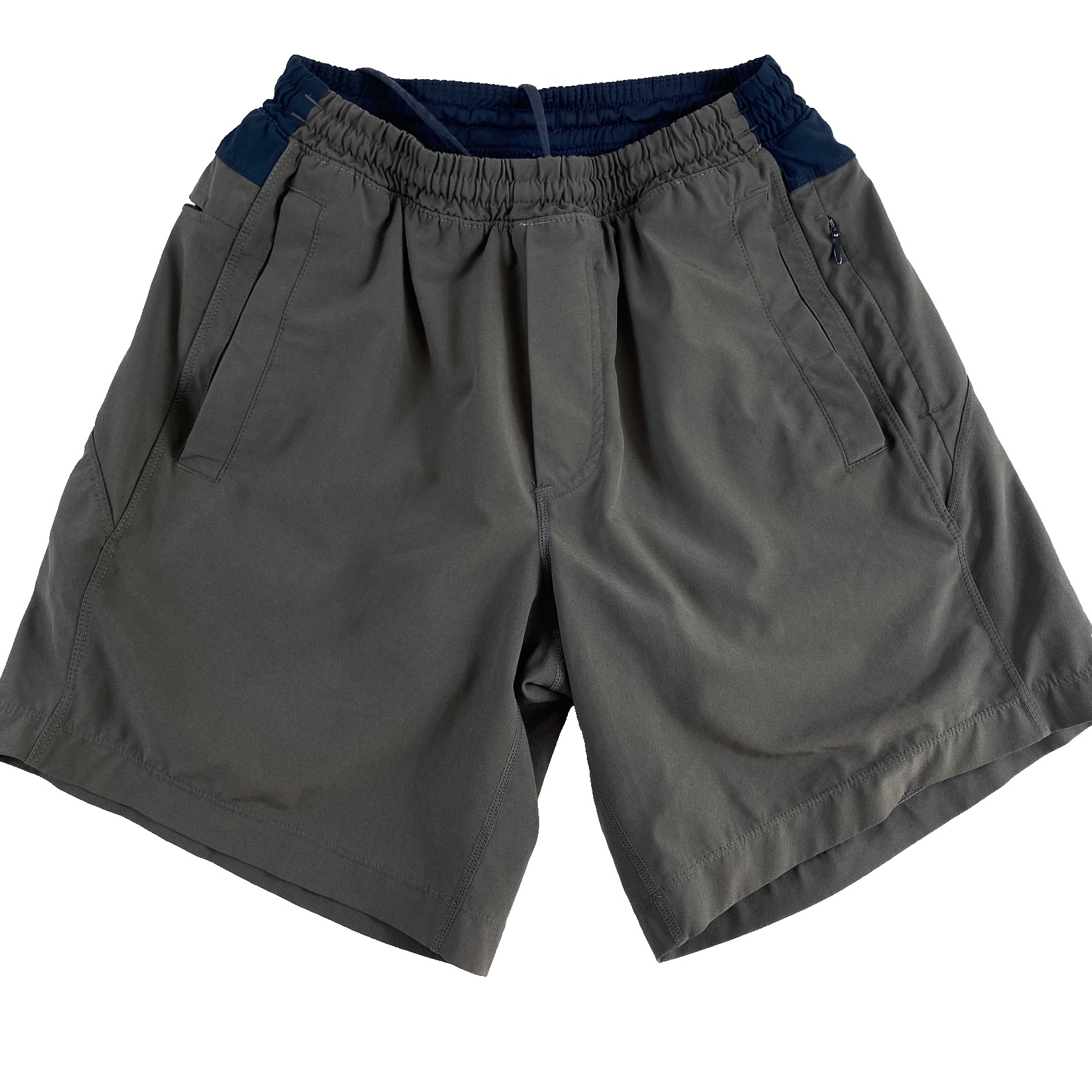 Birddogs Athletic Shorts Sz Small Grey Blue Active Running Pickleball Tennis