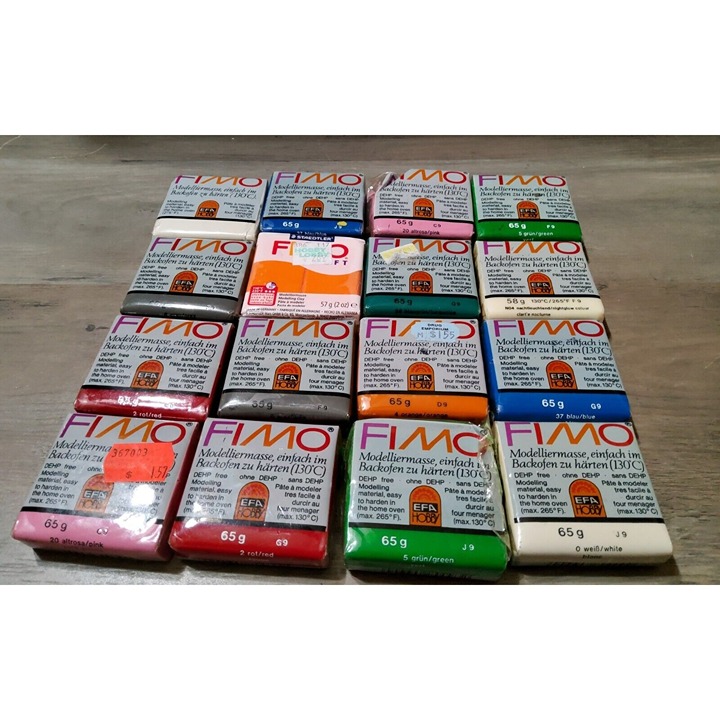 Fimo Polymer Clay 15 Assorted Packs 65g 2.29 Oz New Art Sculpting Supplies