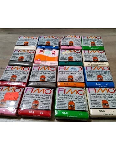 Fimo Polymer Clay 15 Assorted Packs 65g 2.29 Oz New Art Sculpting Supplies