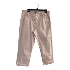 VINTAGE AMERICA BLUES, BOHO Crop, Women’s pink Jeans, Size 14,Stretchy,5 Pocket