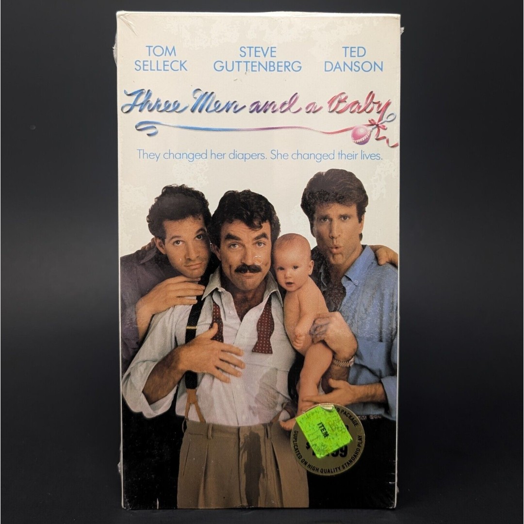 Three Men And A Baby VHS SEALED Hologram Touchstone Selleck Danson Guttenberg