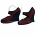 Marni Burgundy Suede Platform Wedges