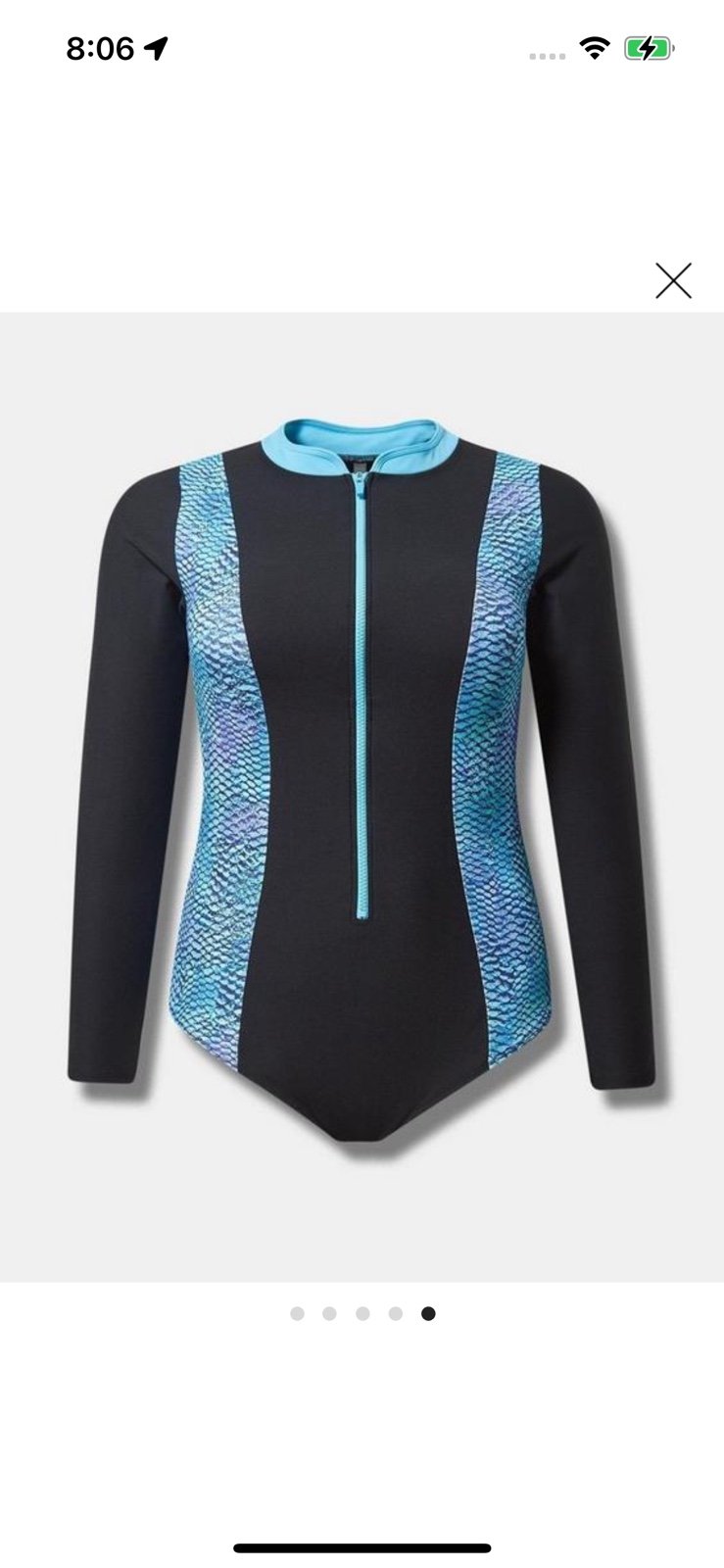 Torrid Size 0 Rashguard Swimsuit