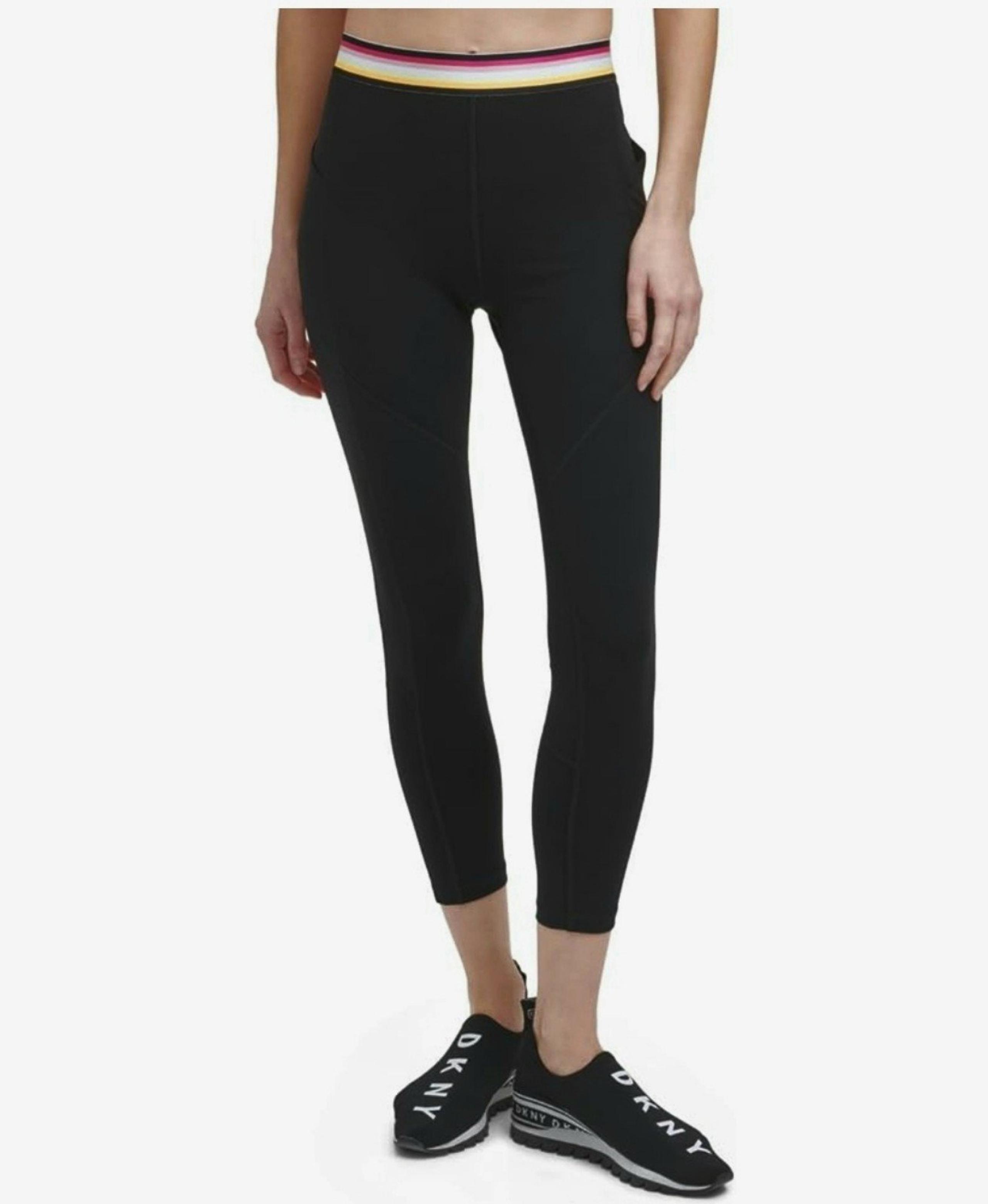 $60 DKNY Sport Women's Multi-Stripe Elastic Leggings