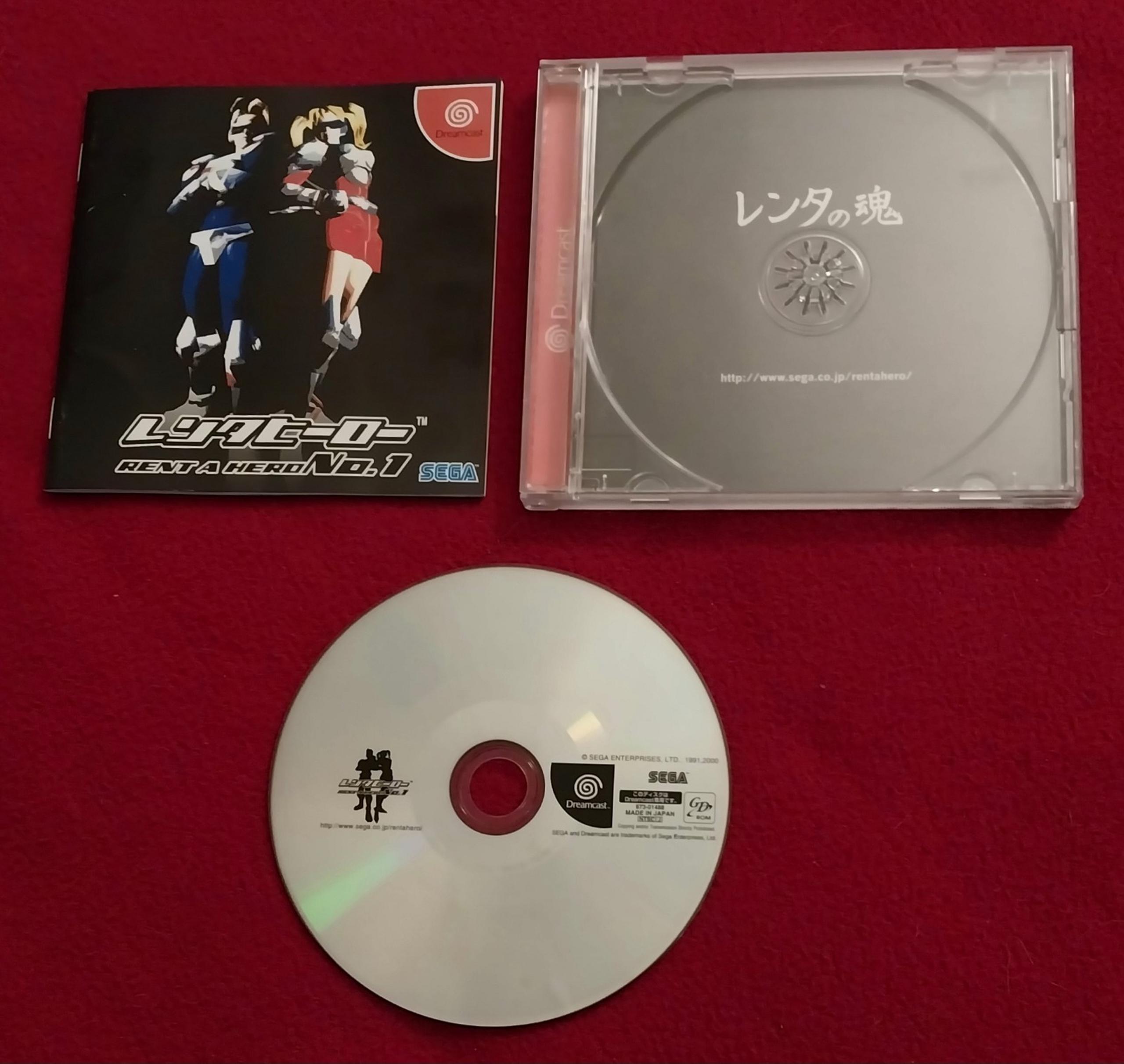 Rent A Hero Japanese Import Sega Dreamcast Video Game Complete & Working